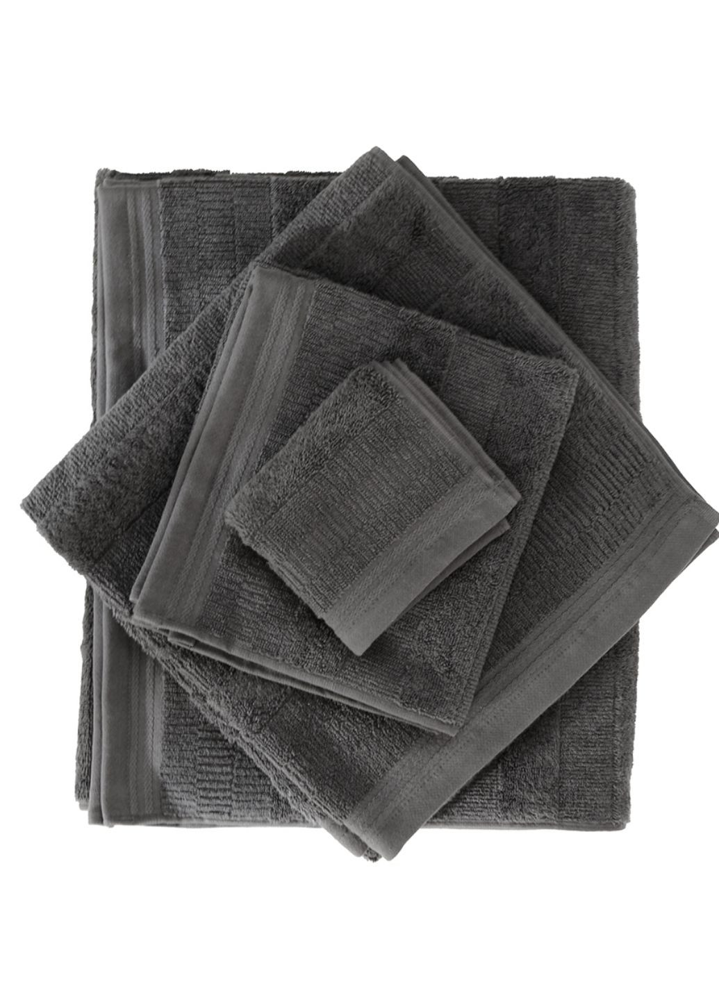 Рушник "Натхнення" 90x150 см MVM однотонний темно-сірий