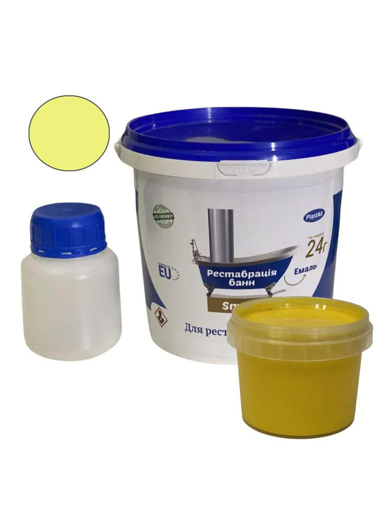 Фарба емаль для реставрації ванн Small 900г Plastall (363131303)