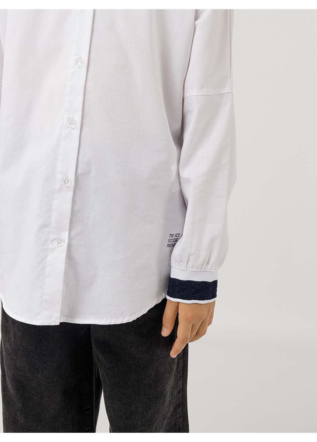 Белая рубашка BLUELAND