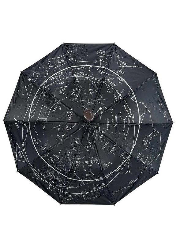 Зонт женский полуавтомат M19302 Звездное небо 10 спиц Коричневый Bellissimo (290889007)