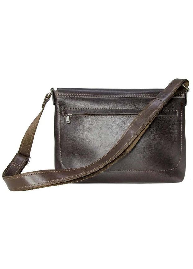 Сумка планшет через плечо мужская из натуральной кожи для телефона и для документов средняя Коричневый 38086 Grande Pelle (355245429)