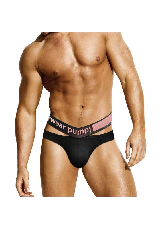 Мужские черные мужские трусы стринги Pump
