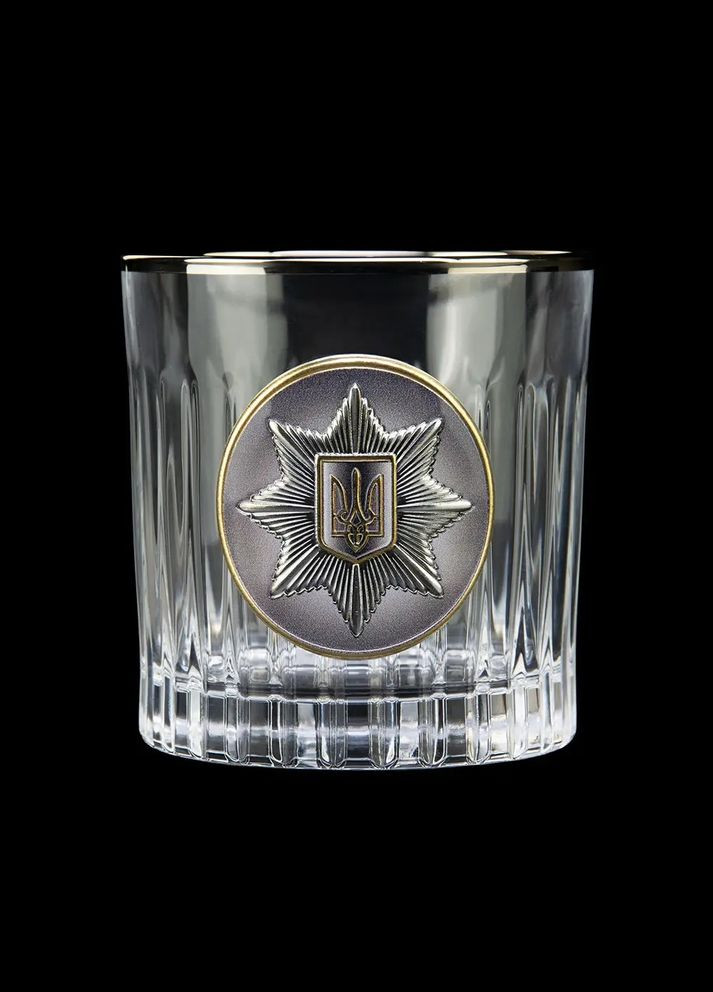 Набір для віскі "Поліція" з графином, 6 келихів | Подарунок начальнику сервісного центру, Boss Crystal B7MVS2PGD (345646728)