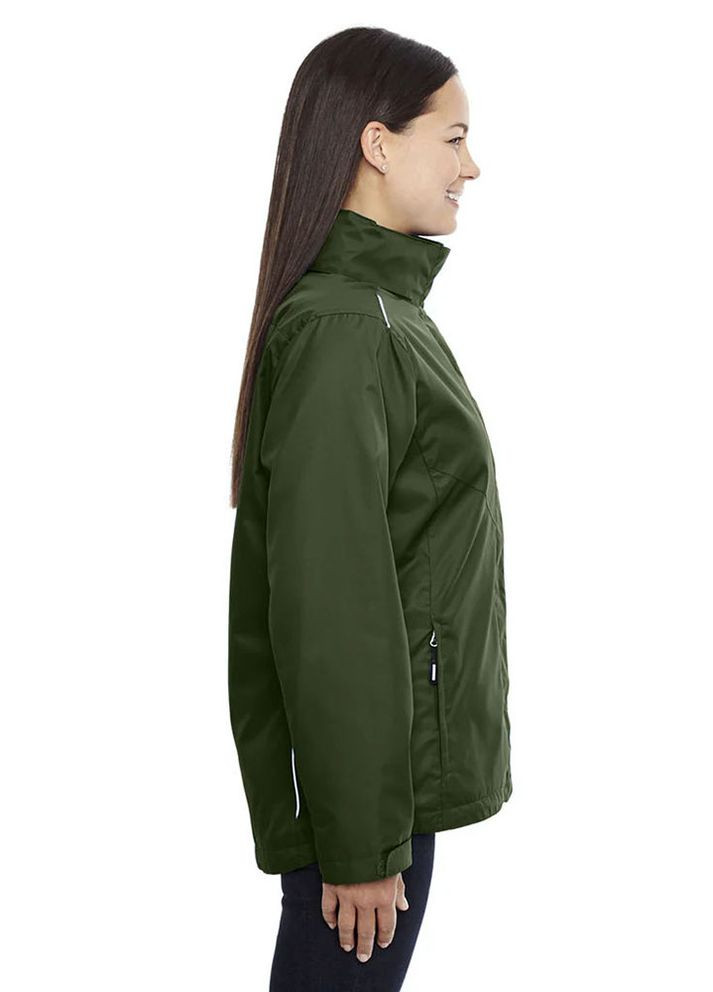 Зеленая демисезонная лыжная куртка на флисе Core 365