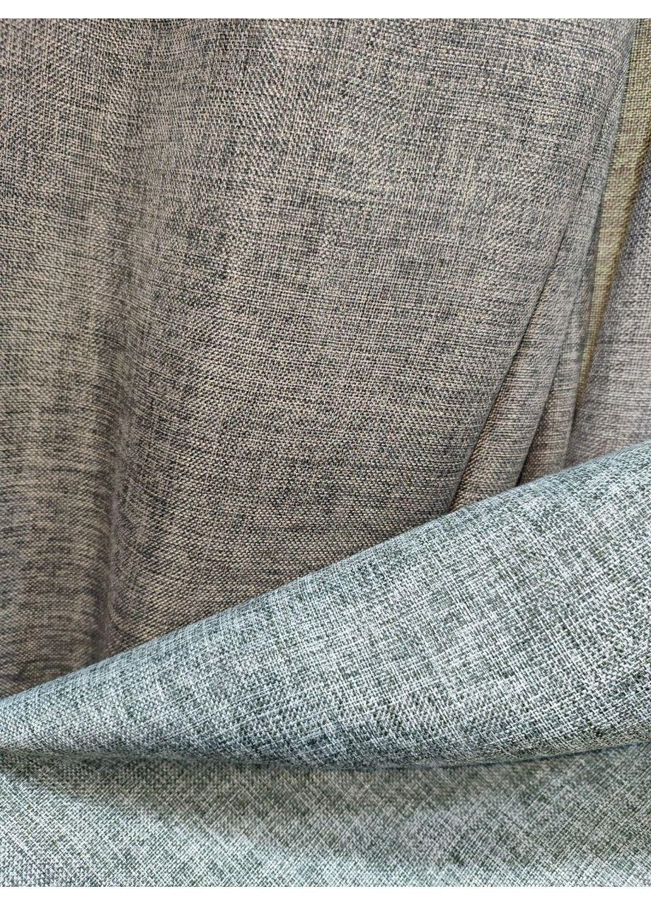 Комплект Штор Лен Облегченный серо-бежевый 250х210 No Brand (353832864)