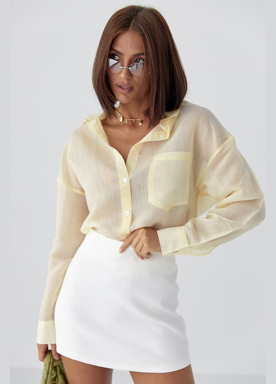 Смугаста прозора сорочка Lurex (343277266)