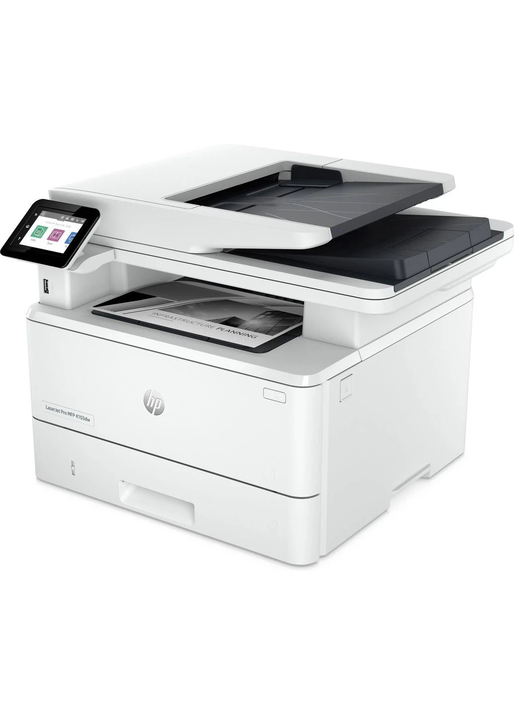 МФУ А4 LaserJet Pro MFP 4103dw (40 стр/мин, 1200х1200dpi, DADF, Duplex, Wi-Fi, Ethernet, белый) HP (384475733)