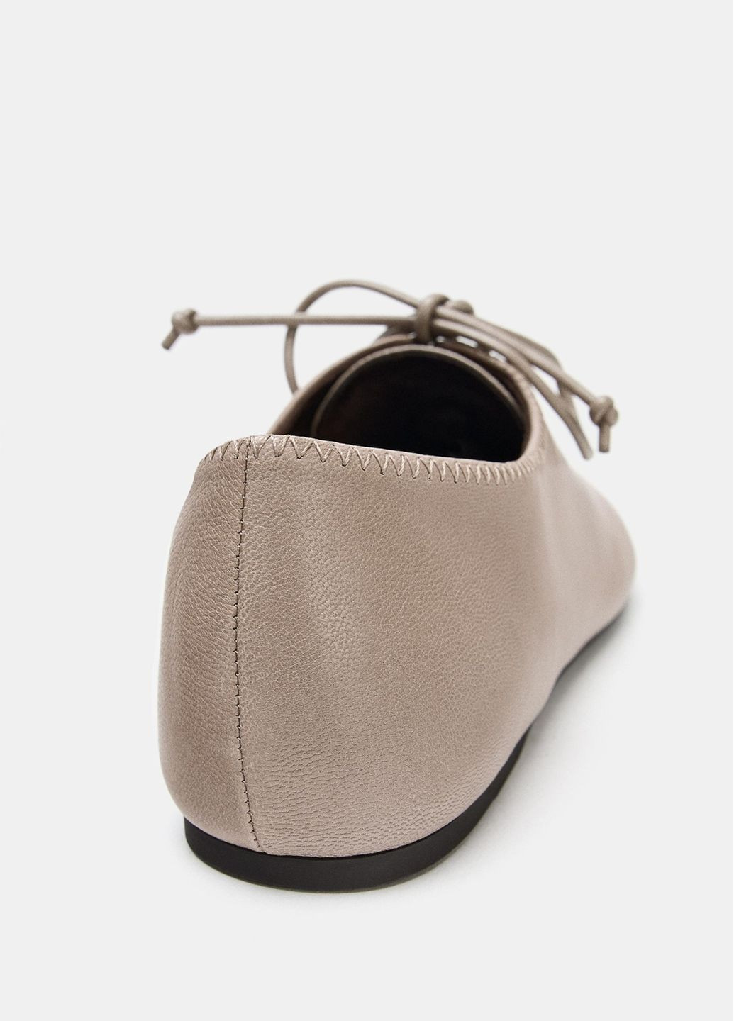 Zara Туфлі сіро-коричневий з натуральна шкіра, іспанія — демісезон (367107469)