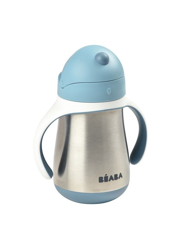 Поїльник з трубочкою Old Pink з нержавіючої сталі, 250 мл, блакитний () Beaba 913481 (328395596)