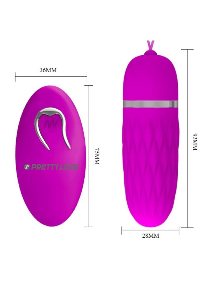 Віброяйце з дистанційним пультом управлінням Pretty Love "DAWN" LyBaile (301509999)