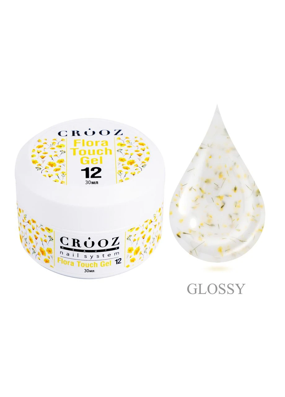 Гель для моделирования Flora Touch Gel #12 с сухоцветами 15 мл Crooz (398338230)