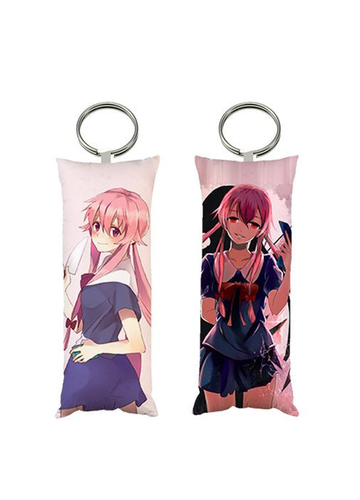 Брелок міні-дакімакура Юно Гасай аніме Щоденник майбутнього 4*10 см (br0169) No Brand (327005623)