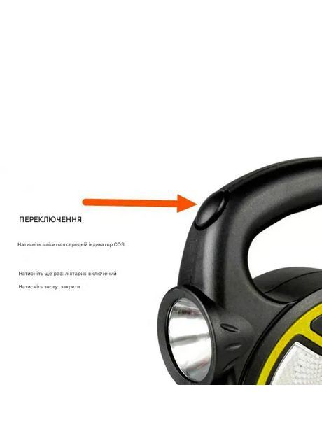 Ручний світлодіодний LED ліхтар на батареях АА T-915A жовтий No Brand (315723895)