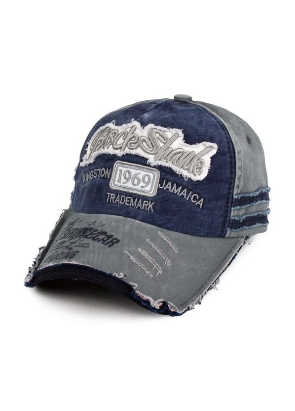 Бейсболка Rock 1969 Vintage 100% коттон Регулируемый Размер Серый Синий (25420) Beani'qe (328602693)