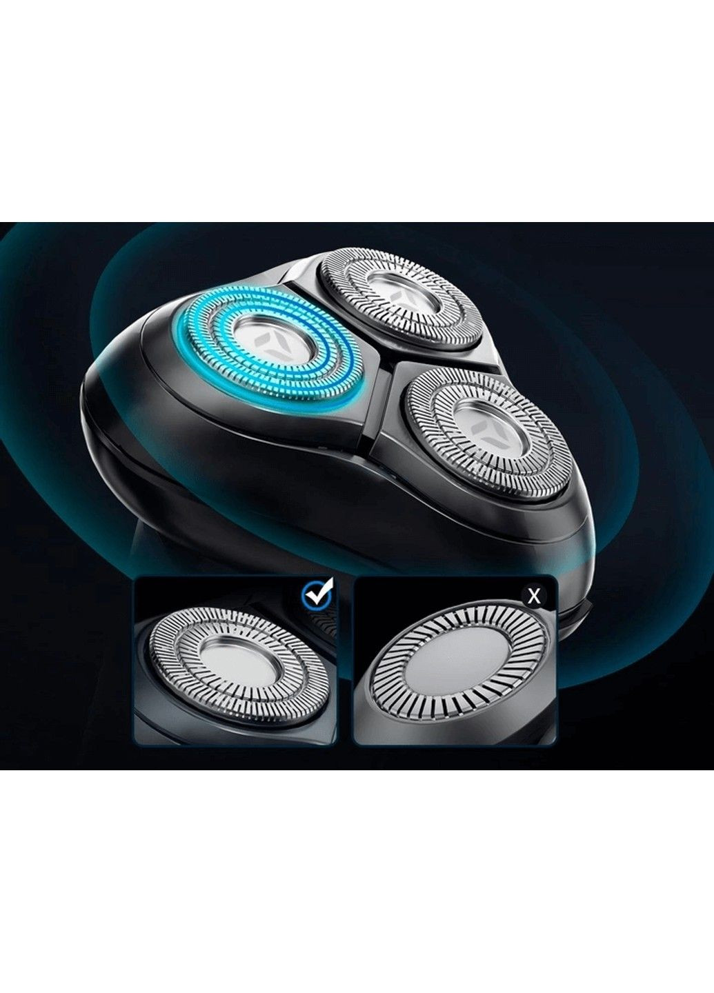 Електробритва Blackstone 8 5W 500mAh Black Enchen (293967987)