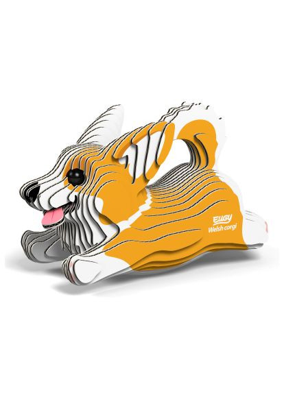Пазл 3D Зоопарк Вельш корги (XEG-080) Eugy 3D Зоопарк Вельш коргі (366069982)