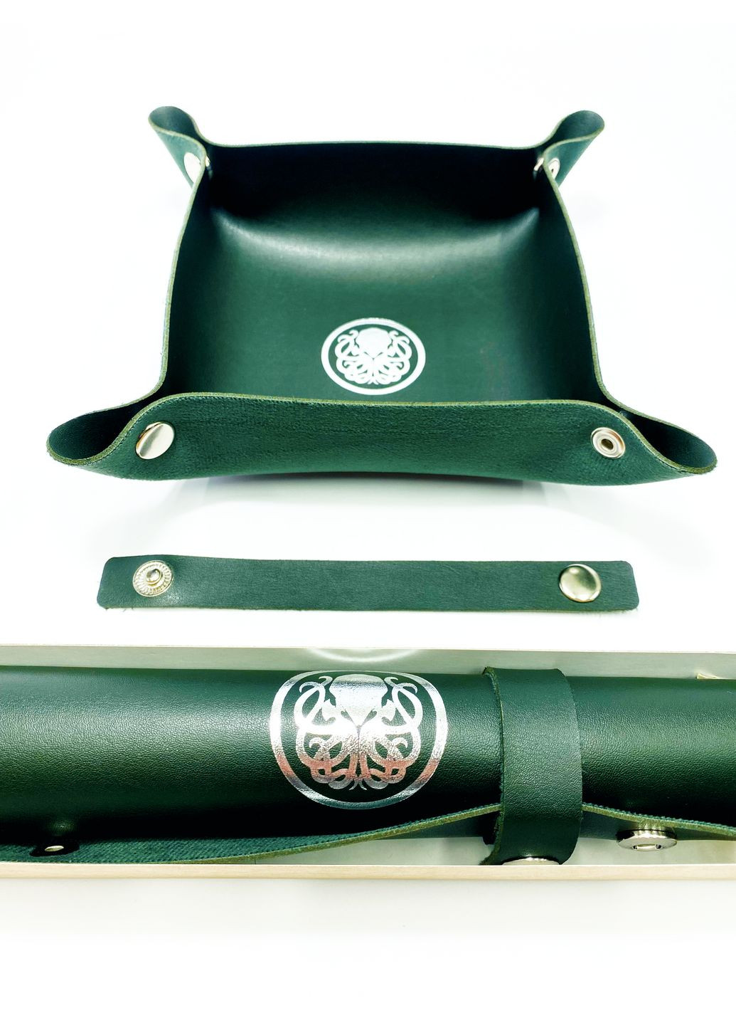 Настольная игра Лоток для кубиков Ктулху зеленый Dice Tray Планета ігор (372480391)