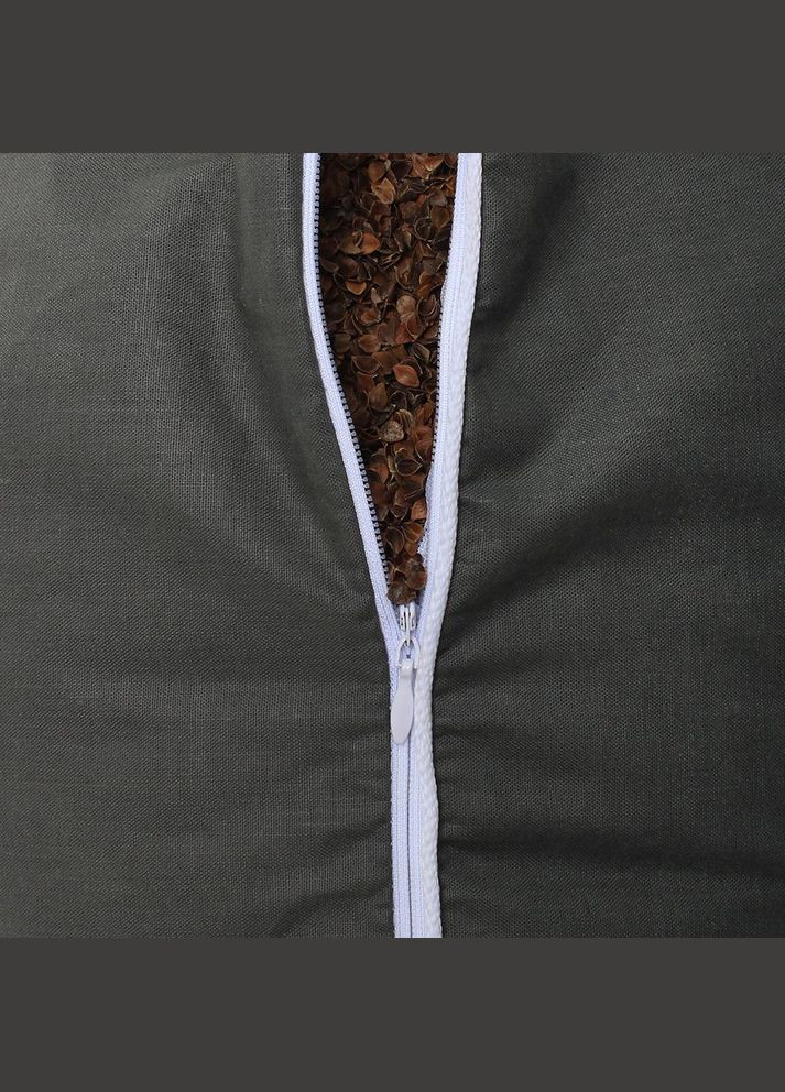 Подушка з гречаним лушпинням Цілюща Сірий 50х70 см (2215272098) Homefort (328059677)