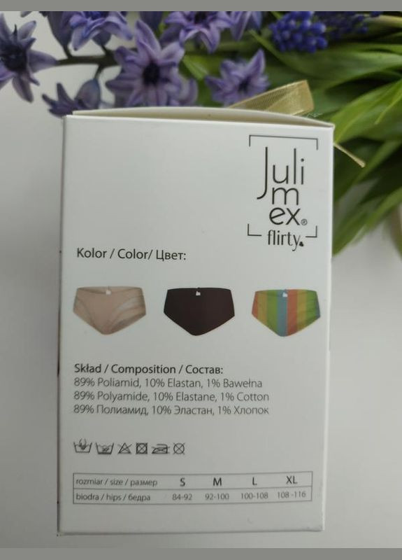 Женские бесшовные трусики kiss szmaragd с кружевом джулимекс кисс размер S. 44d Julimex (324833293)