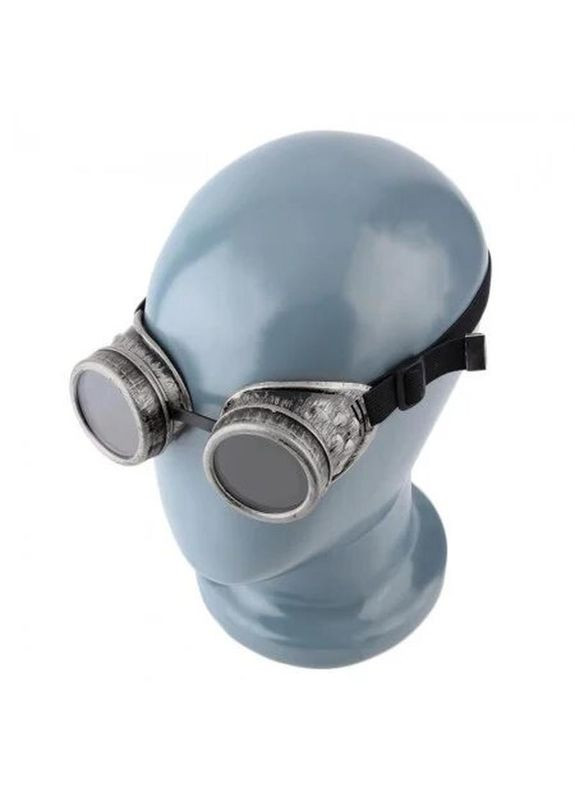 Окуляри стімпанк гогли преміум срібного кольору+подарунок No Brand (360407720)