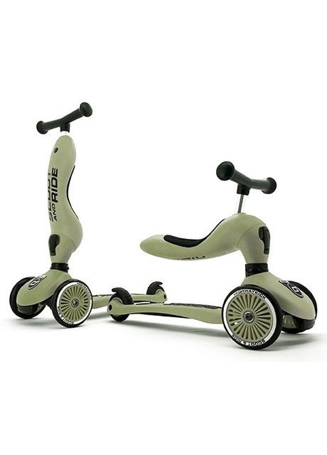 Самокат Scoot and Ride Highwaykick-1 оливковый от 1-го года () Scoot&Ride SR-160629-OLIVE (335425800)