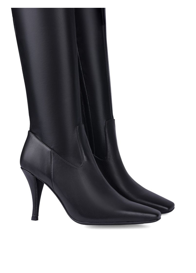 Жіночі Ботфорти JR1135-6 Чорний Шкіра MIRATON (304529452)