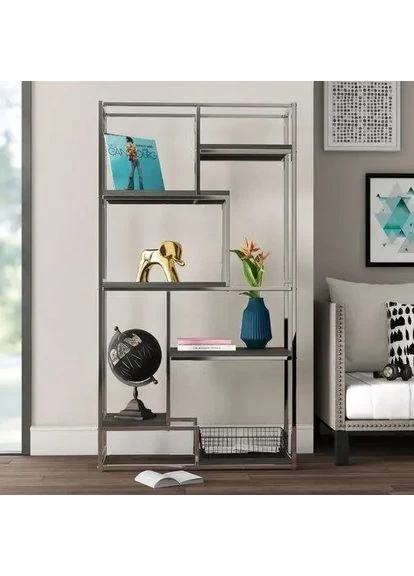 Стеллаж LOFT золотой широкий с 5 полками (NS-1823) No Brand (396500097)