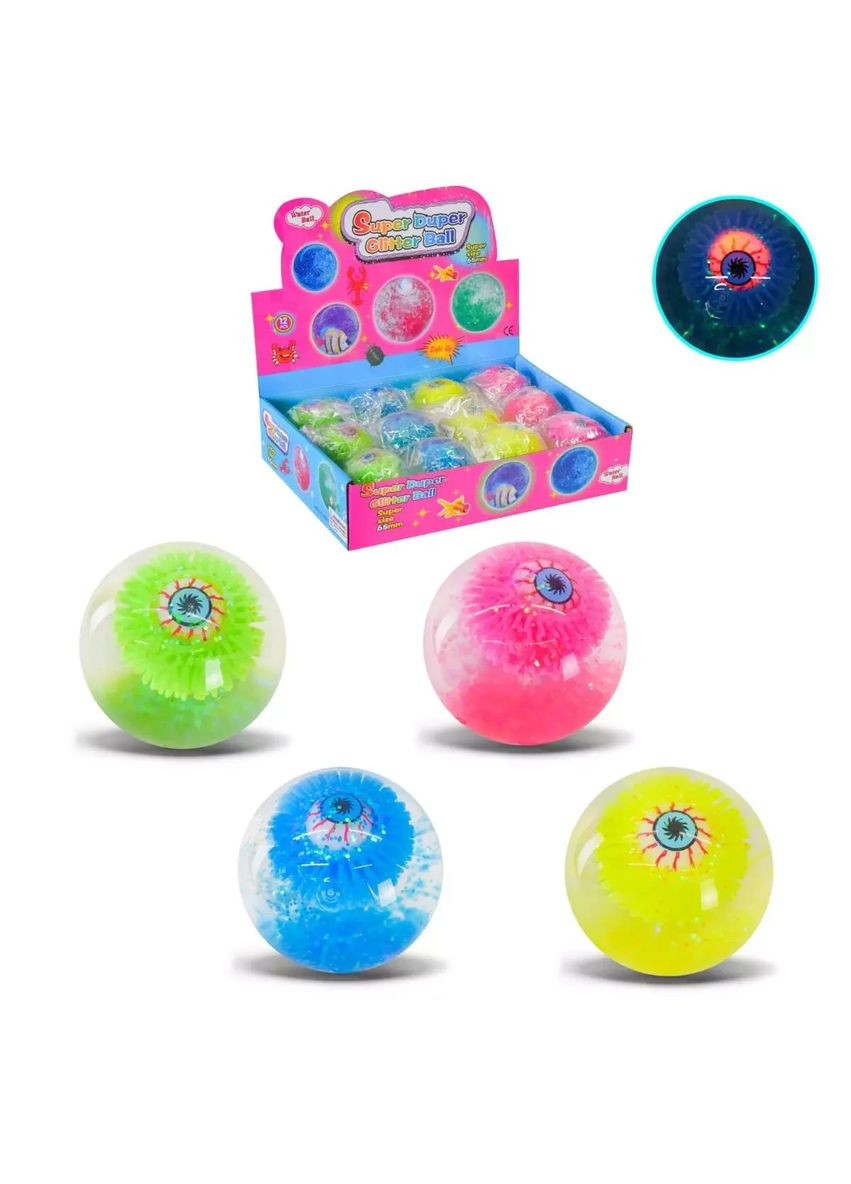 Іграшка дитячий м'ячик стрибунець із водою 6.5 см PR24123 в асортименті 4 кольори No Brand (362425882)