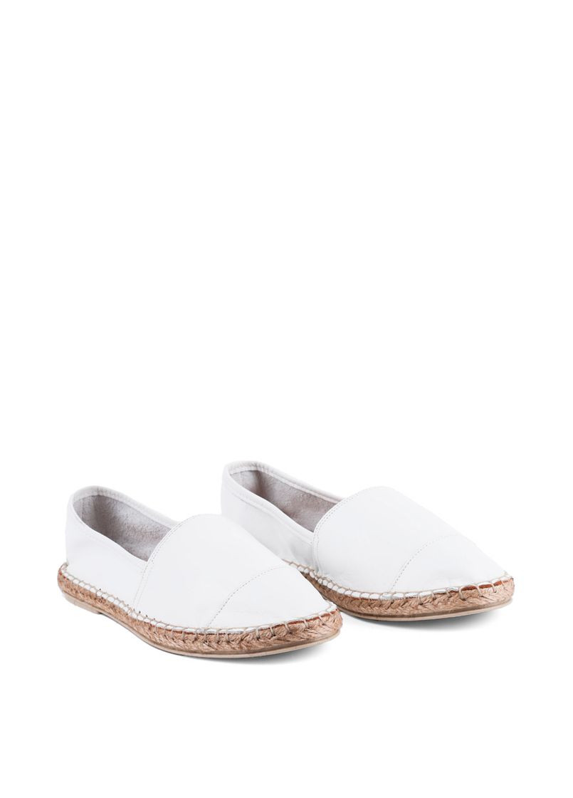Белые женские эспадрильи 368-500 белая кожа Attizzare (330179996)
