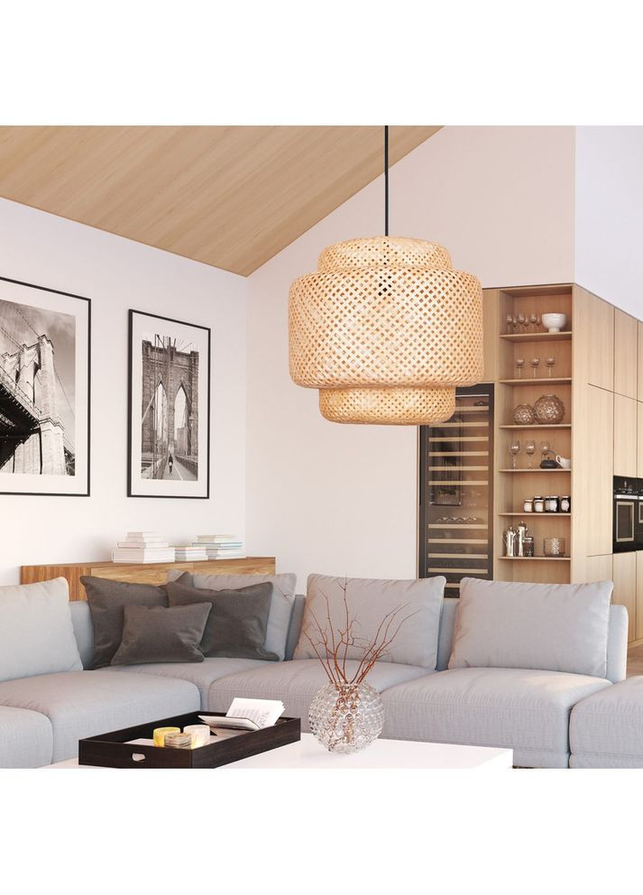 Підвісний світильник, люстра 330635 Berta E27 1x20W IP20 Бежевий (096882) Goldlux (361312451)