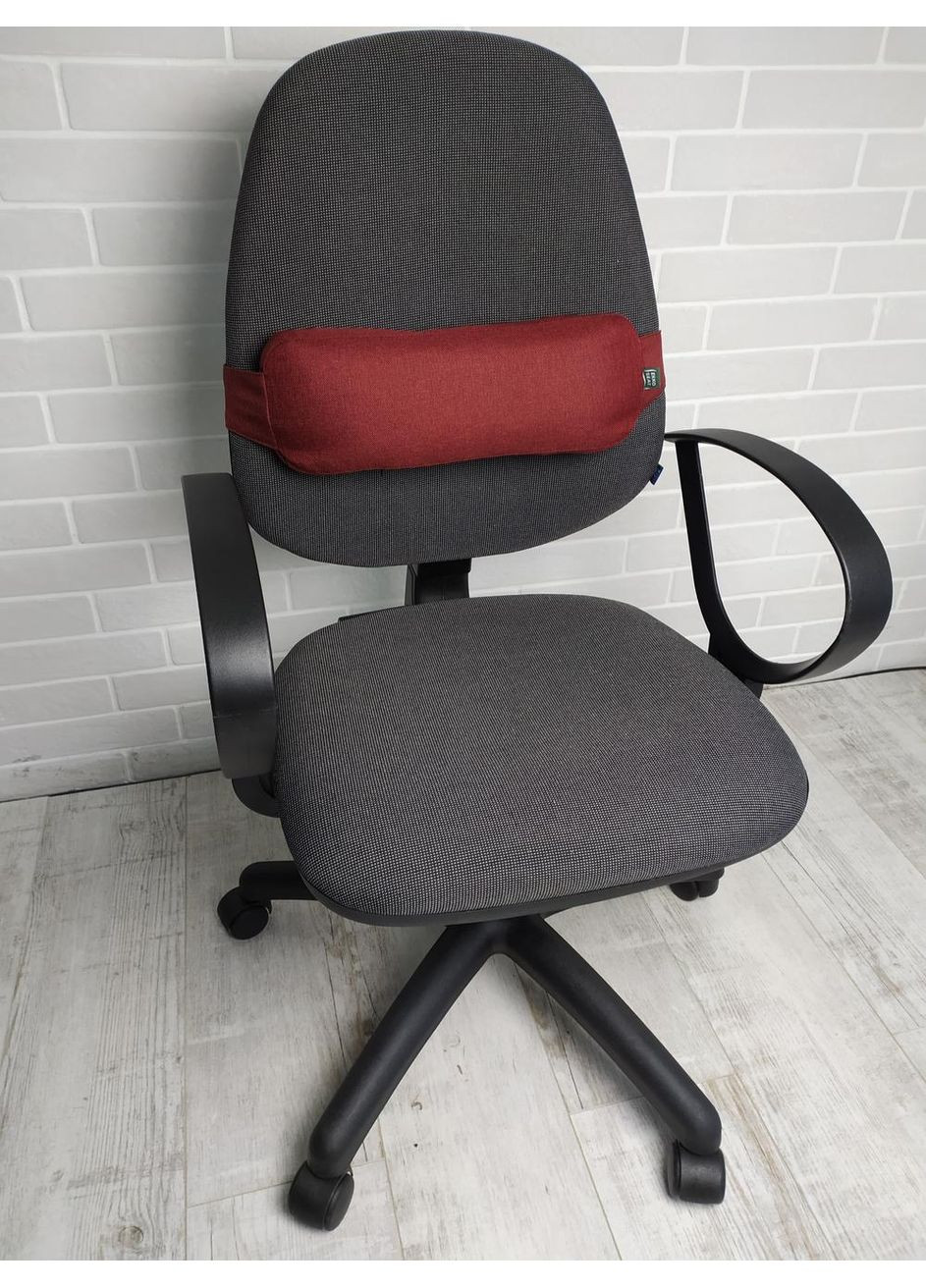 Эргономичная подушка EKKOSEAT на офисное и компьютерное кресло. Спинки. Бордовая. OF-2H-107 Ekko Seat (353718876)