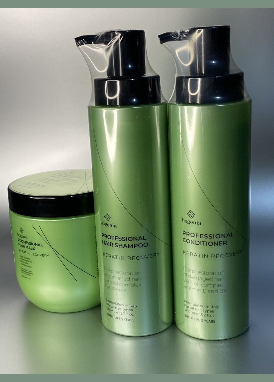 Набор по уходу за волосами Кератиновое восстановление №15 Bogenia (306379379)
