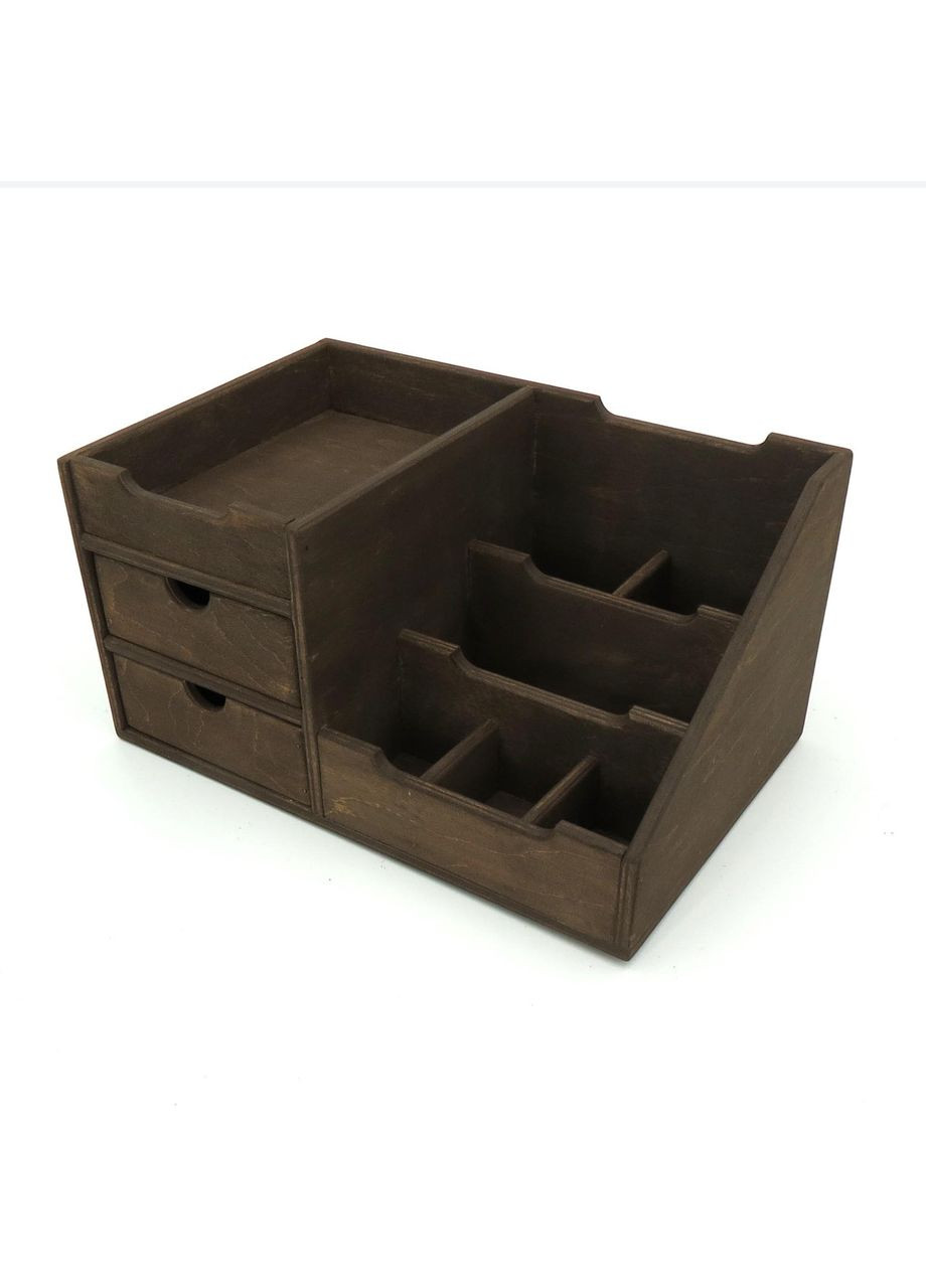 Органайзер настільний з дерева Лорел мокко (КНЦ-006710) No Brand (328224613)