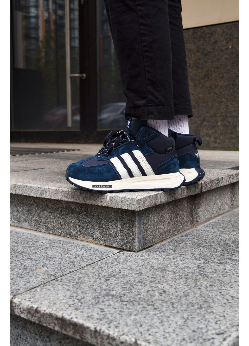 Цветные демисезонные кроссовки мужские adidas retropy e5 blue адидас ретропи е5 No Brand