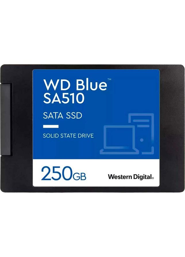 SSD накопитель Western Digital Blue SA510 250GB 2.5" SATAIII TLC 3D (WDS250G3B0A) WD (323092528)