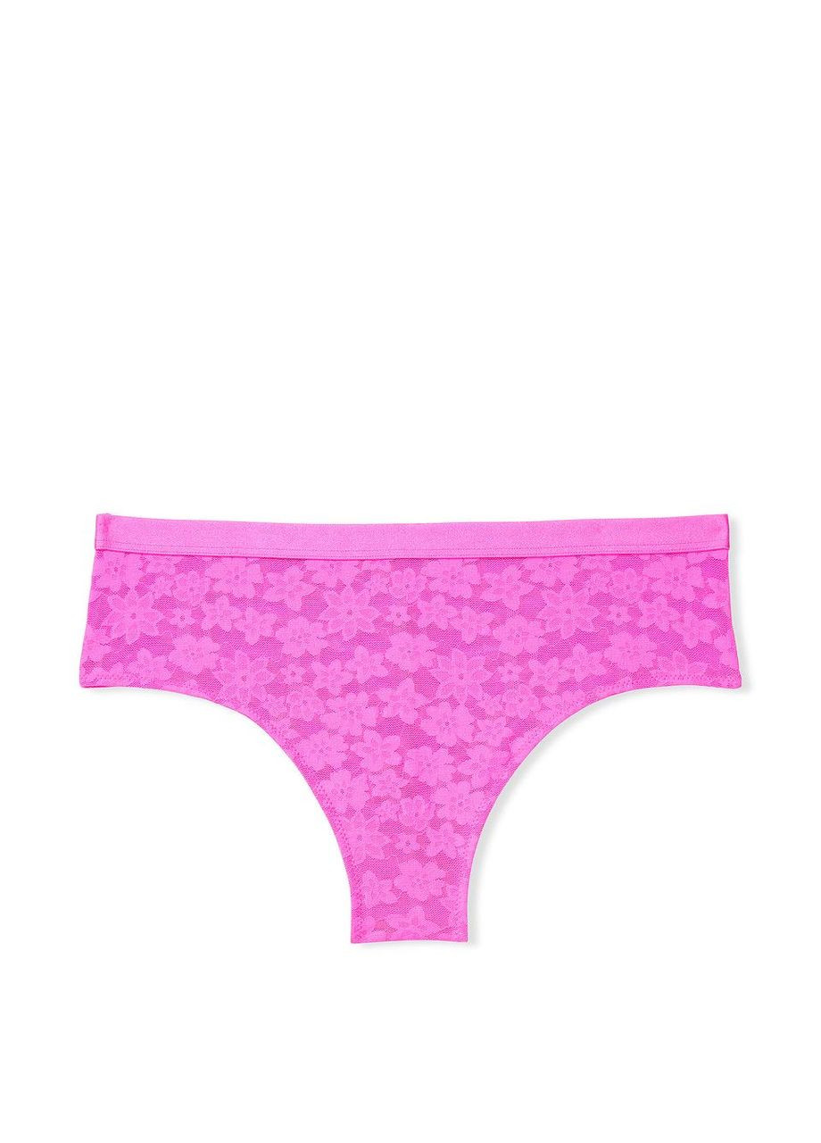 Рожевий демісезонний комплект (бюстгальтер + трусикихіпстер) мереживо 80c/l рожевий Victoria's Secret