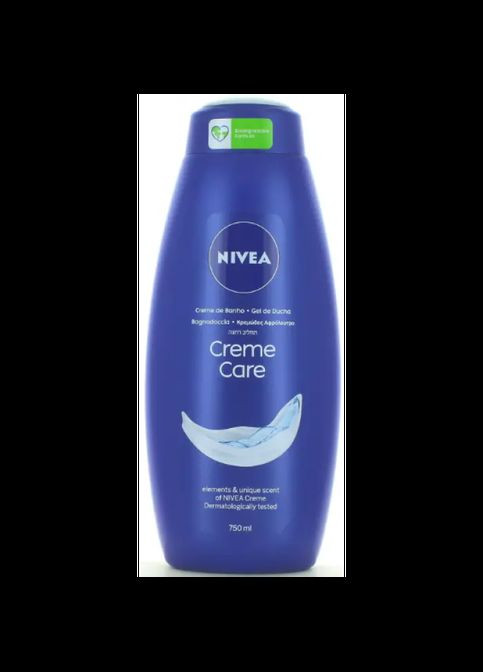 Гель для душа для Догляду Creme Care Mircoplastic Free Нівеа крем Живлення і турбота формула без Мікропластику 750мл Nivea (337710316)