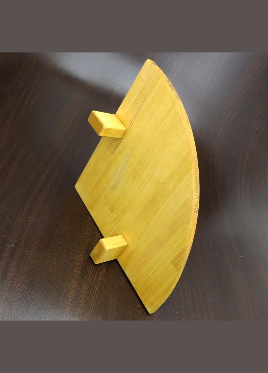 Угловая настенная полка из дерева Макорис 1 карри (УНП-101303) No Brand (328082373)