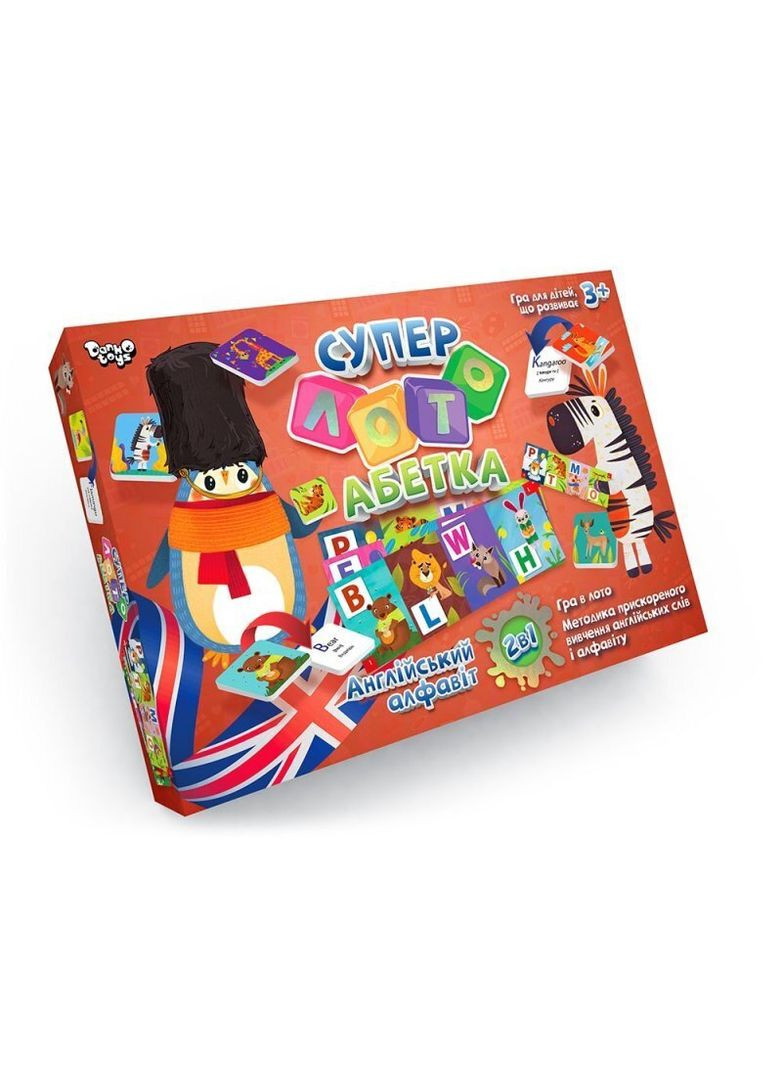 Настільна гра Суперлото, Азбука укр/англ (СЛА-01UE) (2000903604815) shop (2000903604815) Danko Toys (352576349)