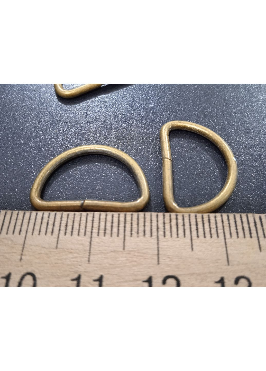 Металлическое полукольцо 15 мм бронзового цвета. No Brand (372531692)