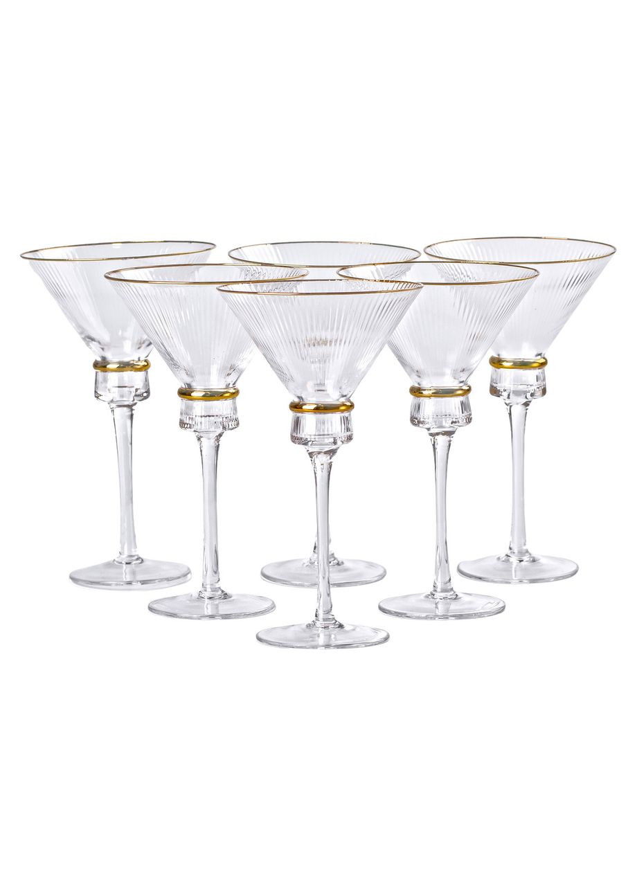 Набір із шести бокалів для мартіні об'ємом 300 мл (висока ніжка). SMS_lu Yiwu (315337322)