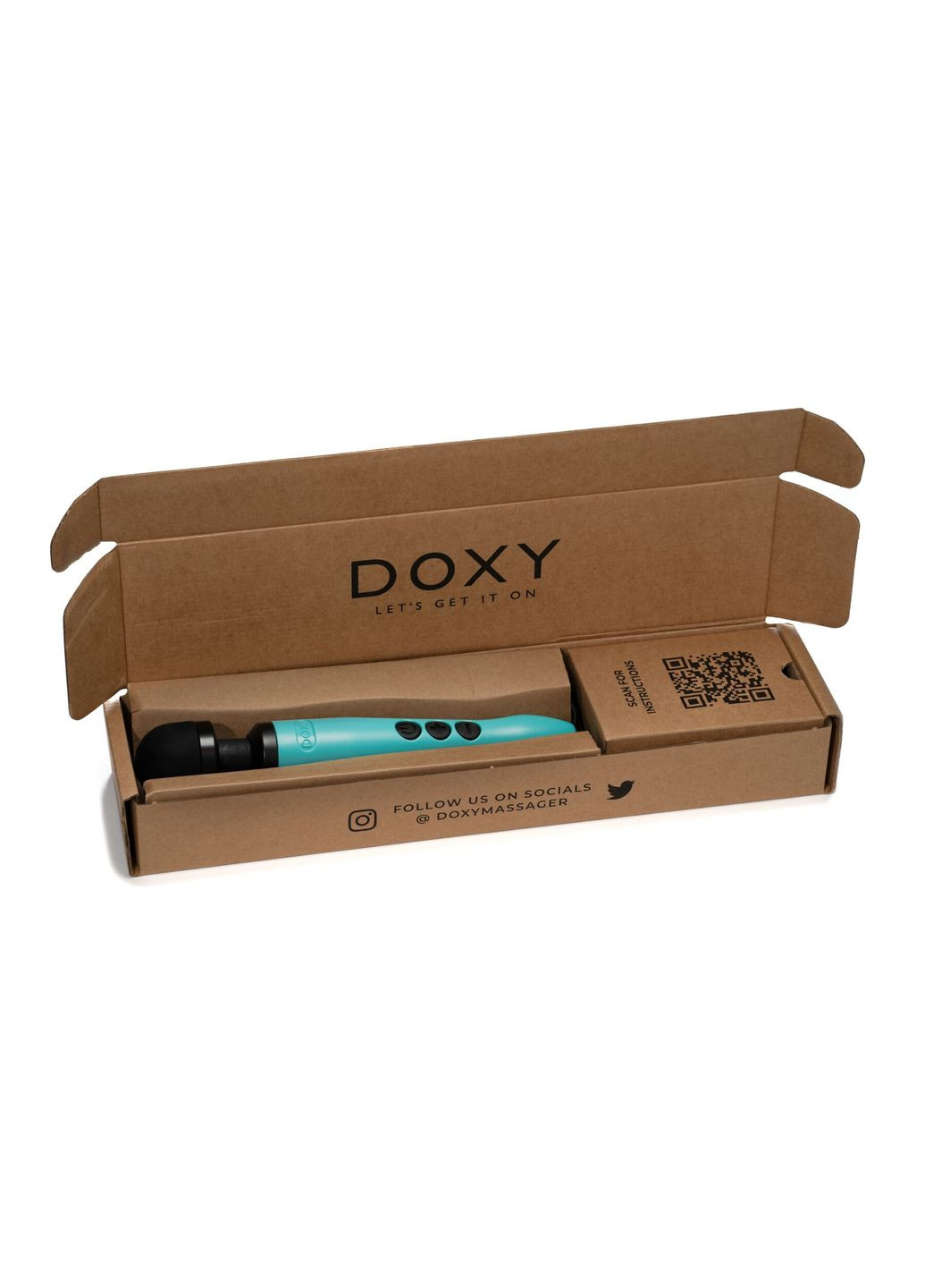 Вібромасажер DOXY3 USB-C Massager TURQUOISE Doxy (369945698)
