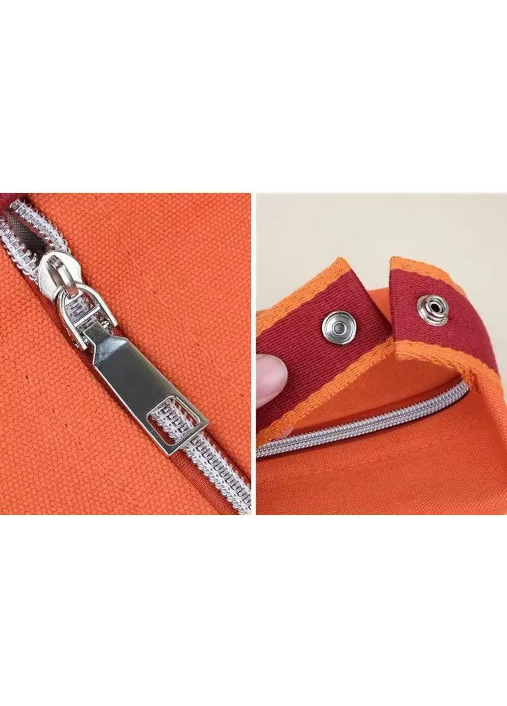 Яркая эффектная текстильная удобная косметичка органайзер в стиле Hermès оранжевая No Brand (324796282)