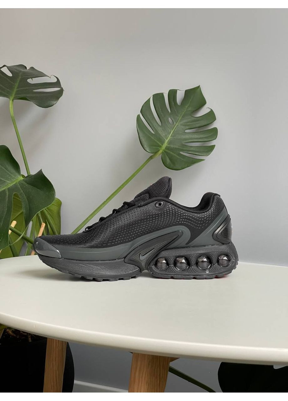Черные демисезонные кроссовки мужские и женские nike air max dn black | найк аир макс дн черные No Brand
