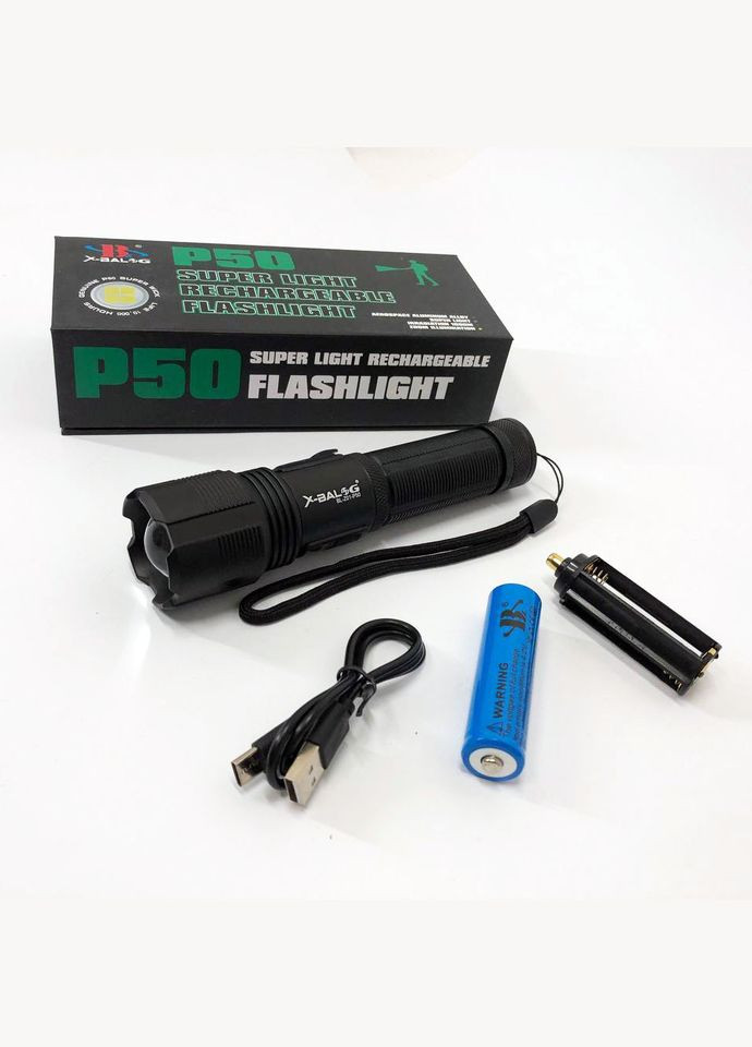 Фонарь для тактического использования BL-Z01-P50, Сверхмощный фонарь лед, WY-476 Хороший фонарик Bailong (352769414)