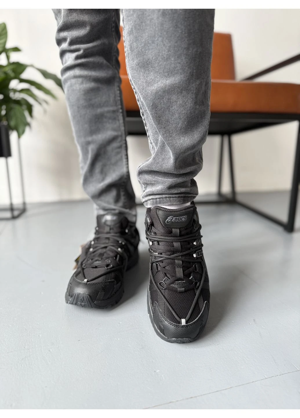 Черные летние кроссовки asics gel-kahana tr v2 black gore-tex асикс гель кахано 8 No Brand