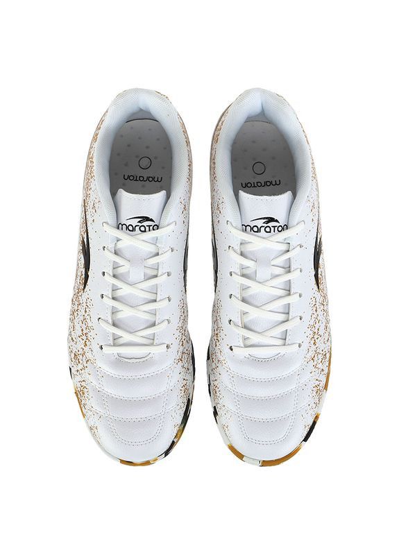 Цветные обувь для футзала мужская 230323 бело-золотой (57446002) Maraton