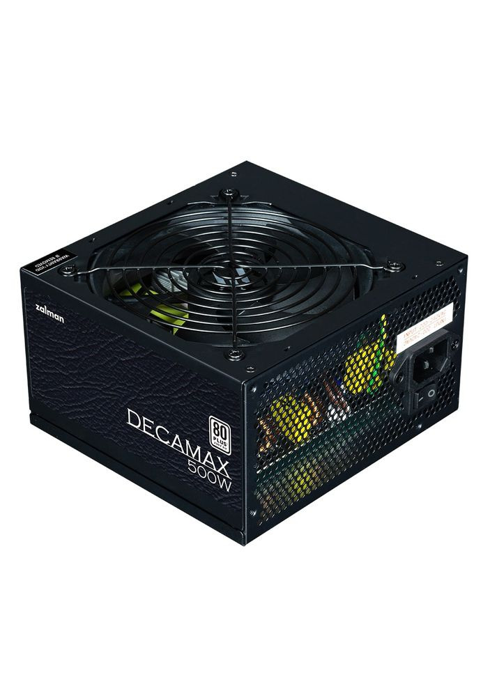 Блок питания Decamax (500W) 85%, 80 Plus, 120мм, 1xMB 24pin(20+4), 1xCPU 8pin(4+4), 3xMolex, 4xSATA, 2xPCIe 8pin(6+2) Zalman (314777460)