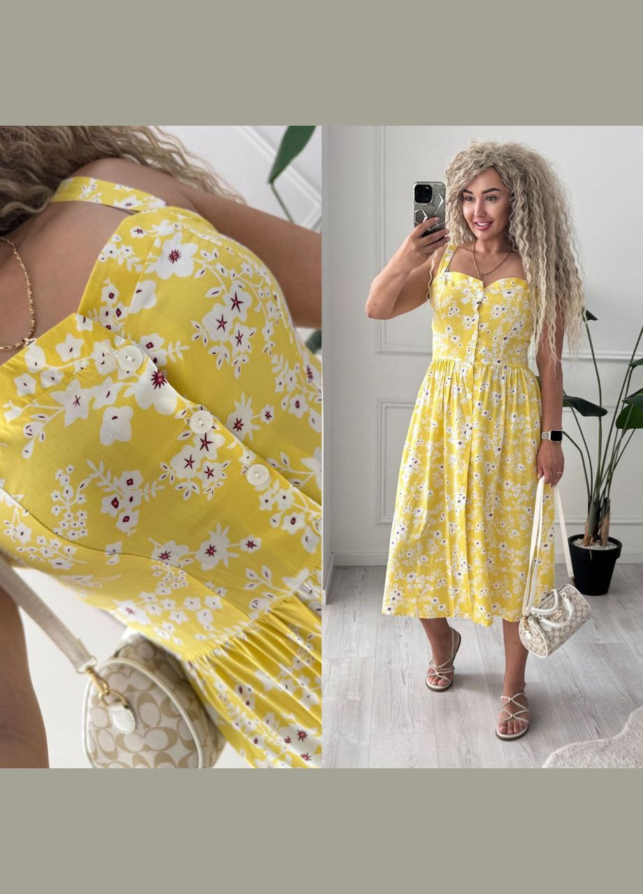 Летний женский сарафан женский Style Point в цветочек