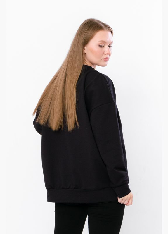 Синий свитшот женский (p-11935) Носи своє однотонный без декора (316647700)